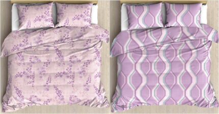 ALKO REVERSIBLE  King Size Bedsheet I PINK